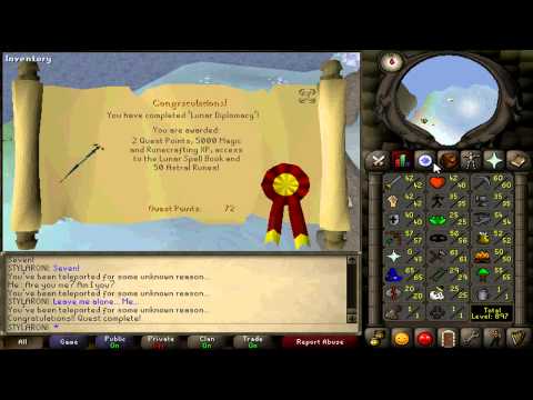 Old Runescape 2007 - Lunar Diplomacy Finished