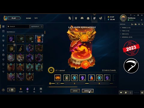 25x La Ilusión 2023 Capsules opening (slow) - League Of Legends