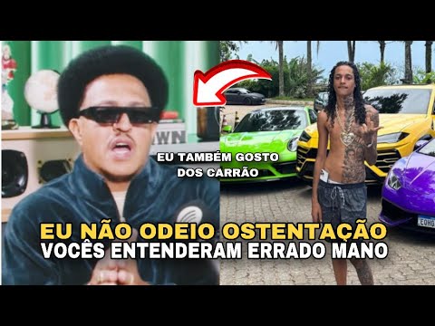 Mano Brown talks about the phrase "I hate showing off".