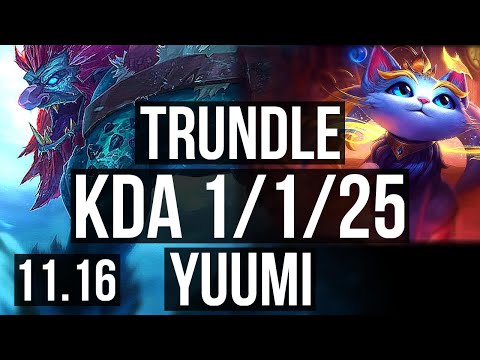 TRUNDLE & Vayne vs YUUMI & Jinx (SUPPORT) | 1/1/25, Rank 4 Trundle | JP Grandmaster | v11.16