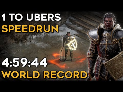 SUB 5! LEVEL 1 TO UBERS PALADIN SPEEDRUN - WORLD RECORD - 4:59:44 IGT | DIABLO 2 RESURRECTED