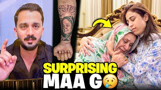 Surprising MAA G with her Tattoo😭Ghazal Become Rajab for whole Day😍