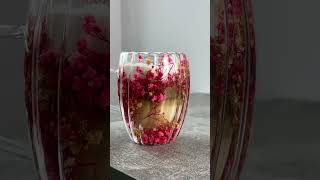 Чашка с двойными стенками с сухоцветами "Rose Dream", 350 мл