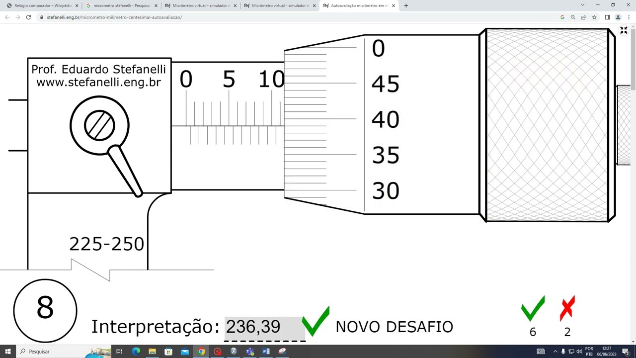 Metrologia - Aula 13 - Leitura de Instrumentos de medição - Micrômetro Centesimal