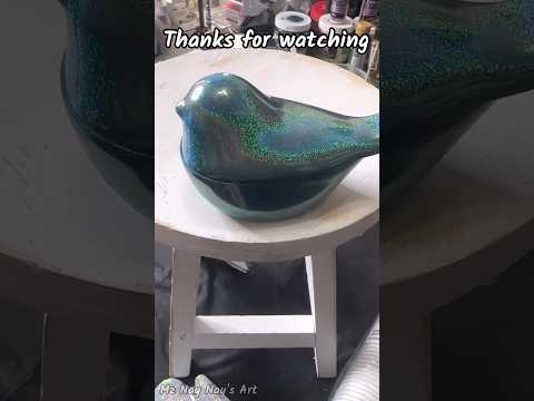 Trying out this beautiful Bird Trinket Box-Silicone Trinket Molds-Resin Crafts #shorts