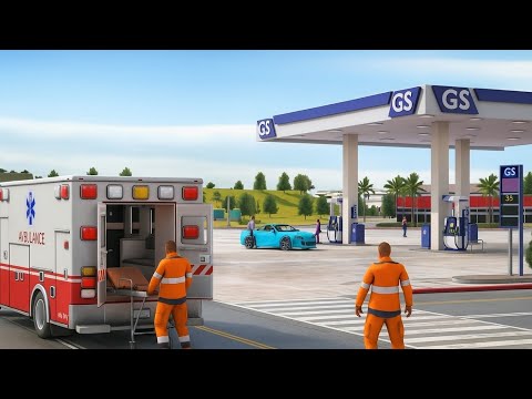 City Ambulance Rescue Driving _emergency ambulance 3D simulation android game video 2025