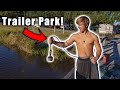 Magnet Fishing Next To A TRAILER PARK (2 Guns, Car Parts And More)