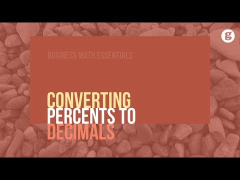 Converting Percents to Decimals
