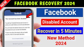 Recover Disabled Facebook Account 2024 | How To Reopen Disabled Facebook Account 2024 | FB Recovery