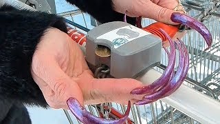 LONG NAIL IN MY LIFE CHALLENGE 24 HOURS VERY LONG NAILS