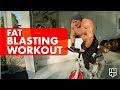 FAT BLASTING WORKOUT | FIRST LIFT IN THE GARAGE GYM