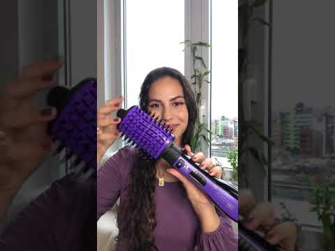 How to use a hot air brush to style long hair - The...