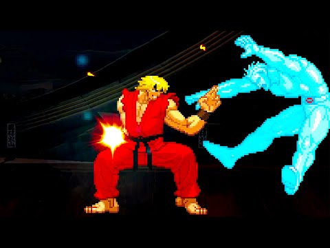 SHIN KEN vs ICEMAN (Marvel Comics) - Must See Amazing ULTIMATE Fights!