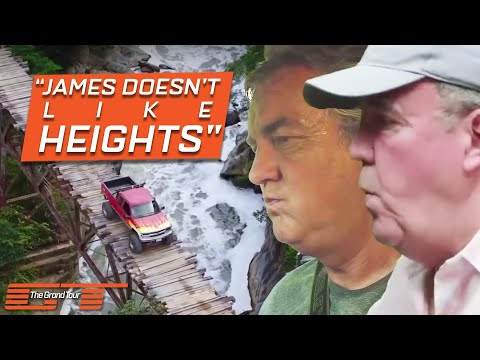 Richard Hammond's Shaking All Over as He Crosses a Rickety Disused Bridge | The Grand Tour