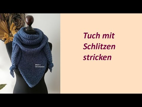 Rammela 31 - Knitting a shawl with slits