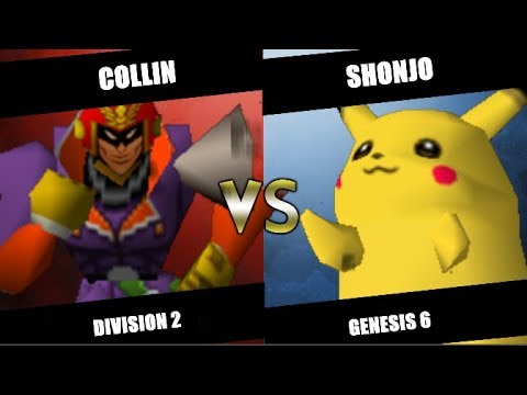 Genesis 6 - Collin (Captain Falcon) Vs. Sonjo (Pikachu) SSB64 Division 2