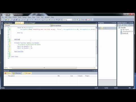 Visual Basic Tutorial 11 - Procedures, Functions, and Variable Scope