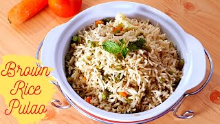 Basmati brown rice recipe | Brown rice pulao | healthy brown rice pulao