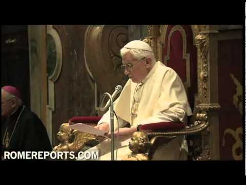 Benedicto XVI habla a la Congregación para la Doctrina de la Fe sobre ¨aspectos doctrinales del ecumenismo¨