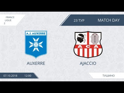 AFL18. France. Ligue 2. Group B. Day 23. Auxerre - Ajaccio
