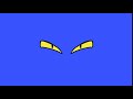 Sinister Eyes Animation Blue Screen