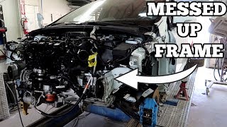 My WRECKED Ford Focus RS Getting It's Frame Repaired After Accident!