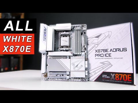 Is The BEST All WHITE Motherboard? (X870E AORUS PRO ICE)