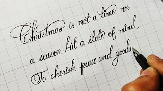 Christmas  greetings and Christmas message in English Calligraphy | Happy Christmas 2021
