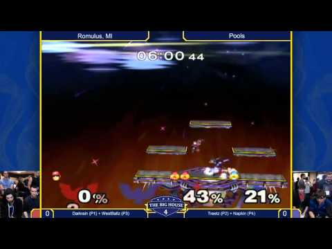 TBH4 - Darkrain & WestBallz Vs. Treetz & Napkin - SSBM Doubles - Melee