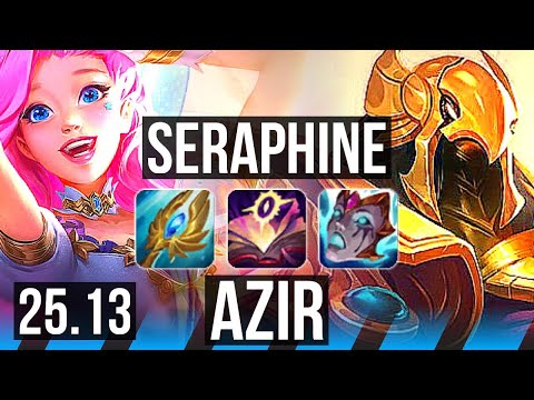 SERAPHINE vs AZIR (MID) | 9/3/20 | EUW Diamond | 25.13