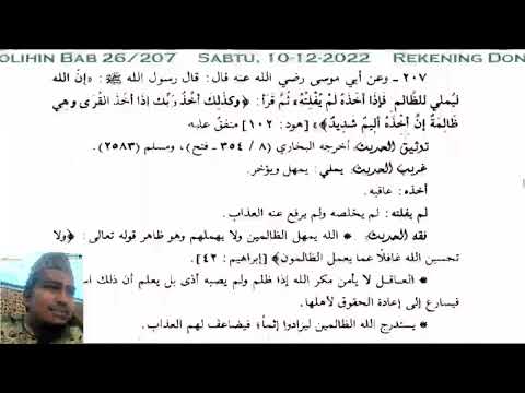 Ust. Muhammad Latif Lc. : Riyadhus Sholihin Bab 26/207 #Sabtu, 10-12-2022 Upload