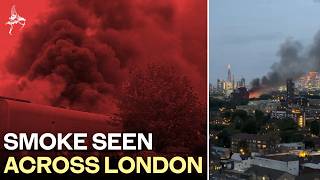Download lagu BREAKING: Huge fire erupts in Deptford as smoke fills London sky mp3