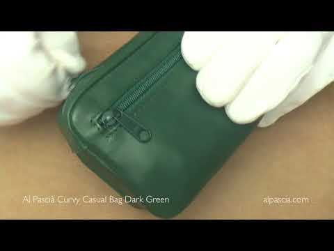 Al Pascia Curvy Casual Bag Dark Green