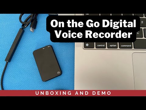 Unboxing and Demo of Digital Voice Recorder 64GB PC and Mac Compatible