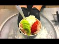 Ice Cream Rolls Kiwi And Strawberry Fruits Sweet Fried Thailand Rolled Ice Cream Roll Fruit
