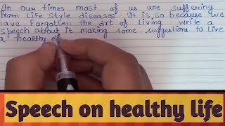 ARTICLE /SPEECH ON IMPORTANCE OF HEALTHY LIFE | essay on healthy life style ||sheenazone