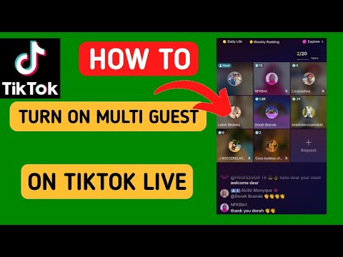 How to turn on multi guests on TikTok live | How to go live on TikTok with others