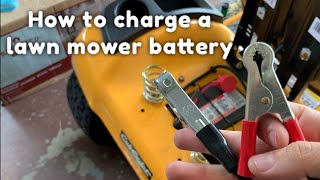 How To Recharge A Dead Lawn Mower Battery