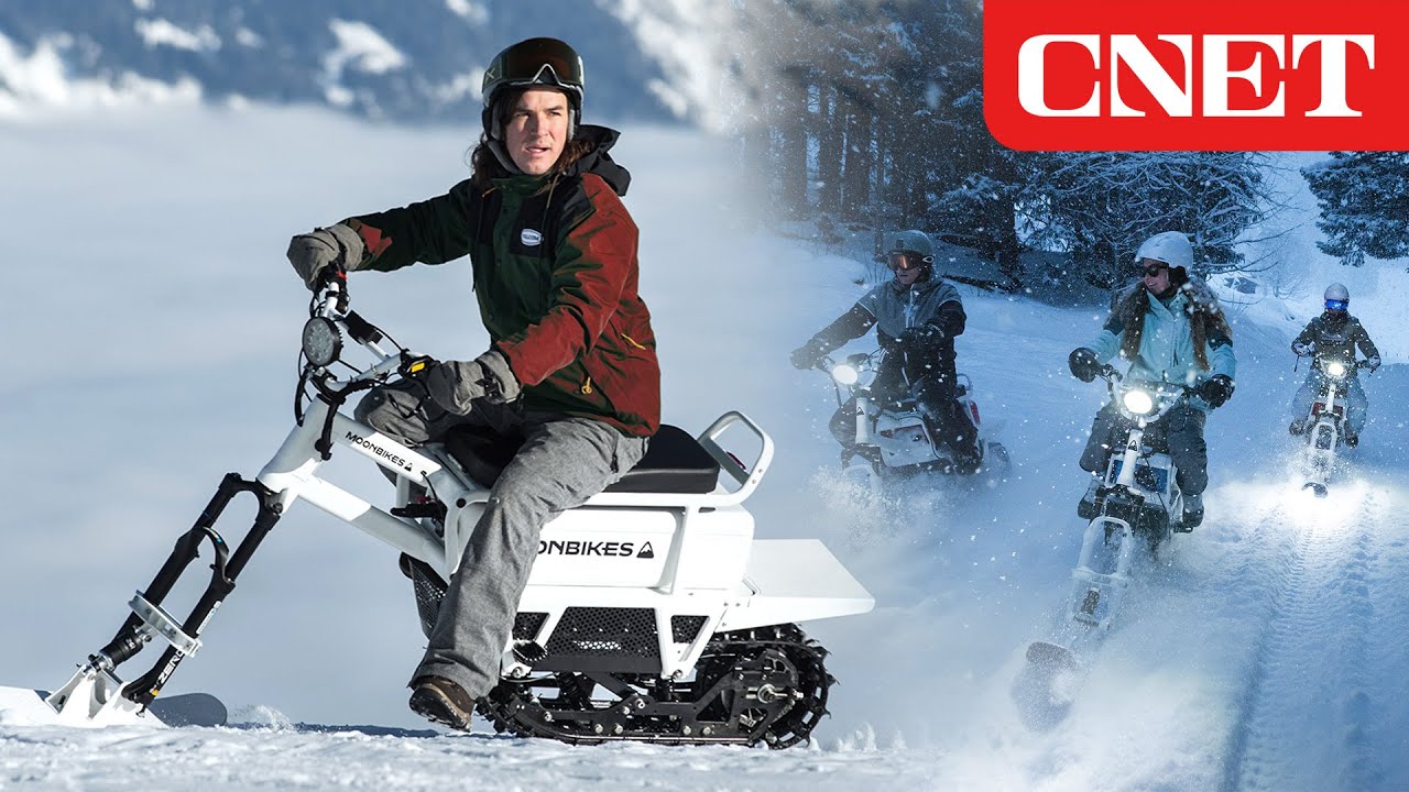 Moonbikes are electric bikes for the snow