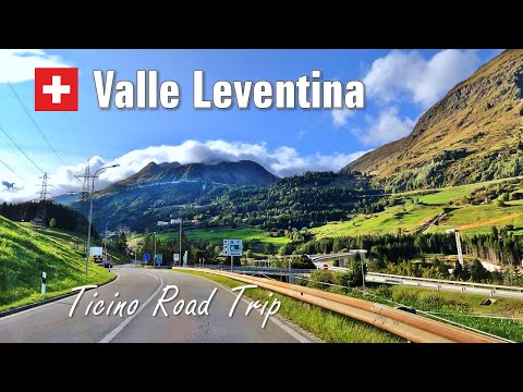 Leventina Valley • Scenic Drive in Southern Switzerland 🇨🇭 [4K]