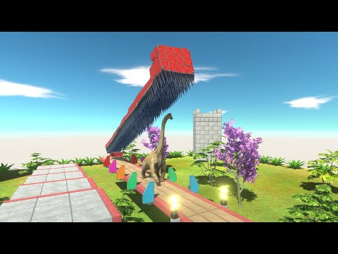 Who can Escape from Falling Spikes │ ANIMAL REVOLT BATTLE SIMULATOR