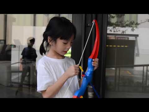 A GIRL WITH BOW AND ARROW