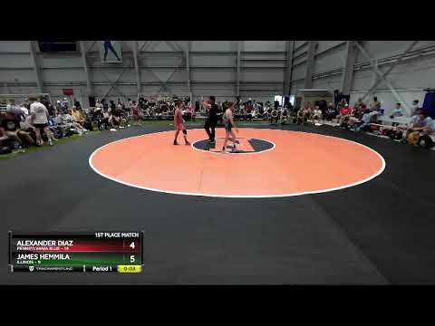 88 Lbs Placement Matches (16 Team) - Alexander Diaz, Pennsylvania Blue Vs James Hemmila, Illinois