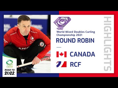 Highlights of Canada v RCF - Round robin - World Mixed Doubles Curling Championship 2021