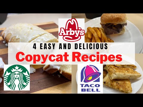 4 EASY RECIPES || COPYCAT RECIPES || FAST FOOD FAVORITES AT HOME || CHEAPER TO EAT AT HOME!