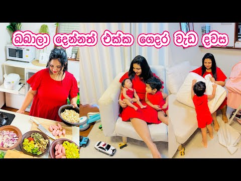 අවුල් වෙලා තිබුණු ගෙදරම අස් කලා 😪| බබාලා එක්ක වැඩ ගොඩක් කරන දවස | Life in Japan 🇯🇵 