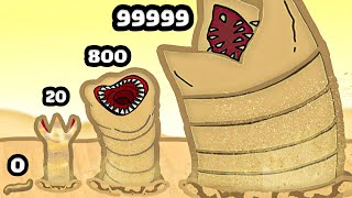 Evolving a Worm To MAX LEVEL DEATH SANDWORM