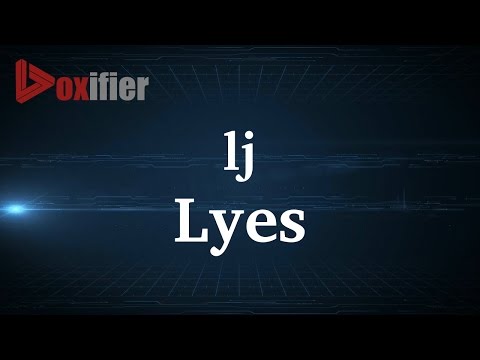 How to Pronunce Lyes in French - Voxifier.com
