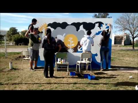 MUROS CON HISTORIA 2016.- IPEM N°166 COLONIA LAS PICHANAS