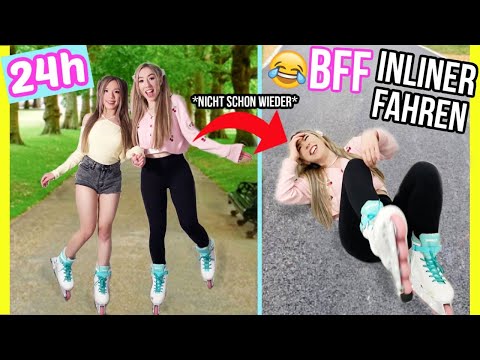24 STUNDEN auf INLINE SKATES ohne AUSZIEHEN in HAMBURG INNENSTADT mit BFF (geht wirklich SCHIEF)